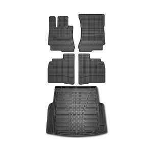 Mercedes S Class Floor-Trunk Mats - Omac - El-Toro & YPS - Black - '05-'13